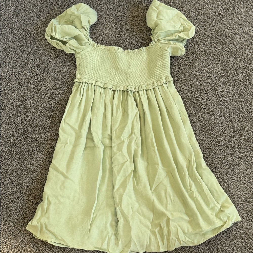 Aritzia Hadley Dress (puff sleeve / poplin)